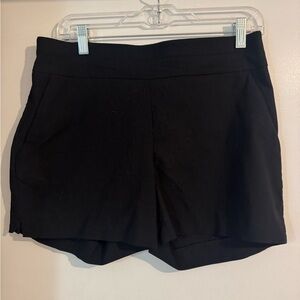 New York & Company Black Skorts with Elastic Waistband